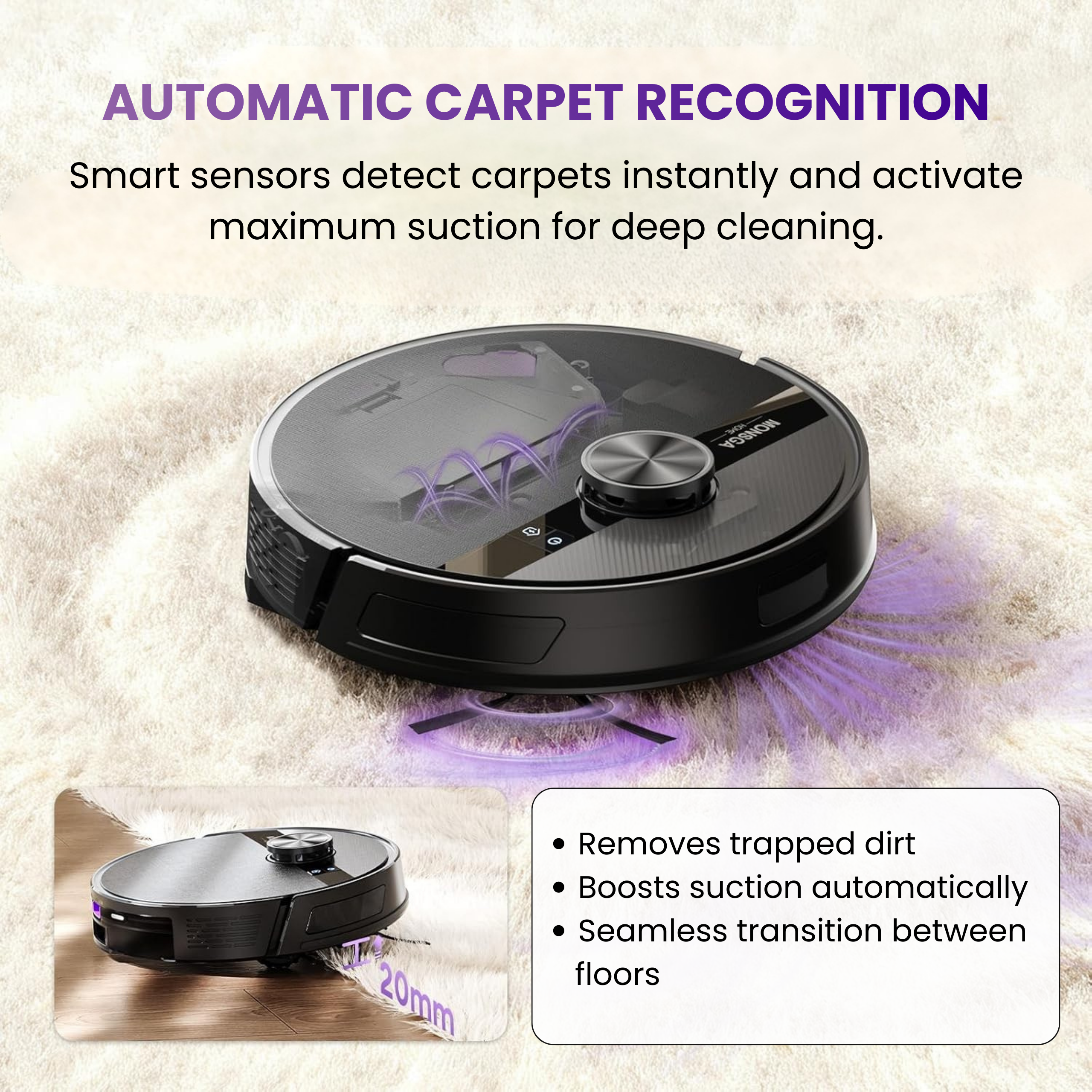 HOME BUDDY – vacuums, mops, and sweeps in one go